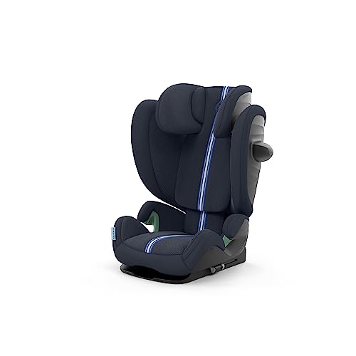 CYBEX Gold Silla de coche infantil Solution G i-Fix Plus, Para coches con y sin ISOFIX, De 3 a 12 años aprox. (100 - 150 cm), De 15 a 50 kg aprox., Ocean Blue
