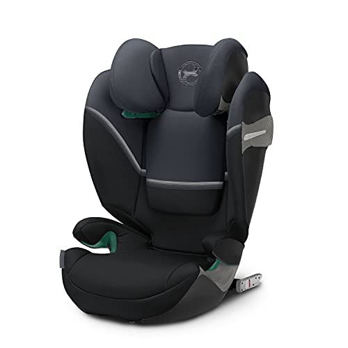 Cybex Gold Silla de coche Solution S2 i-Fix, Para coches con y sin ISOFIX, 100 - 150 cm, De 3 a 12 años aprox. (15-36 kg), Negro (Granite Black)