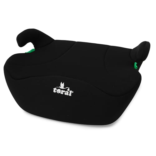 Toral - Alzador Coche Niño i-Size - Asiento Elevador Coche Niño - Silla Coche Grupo 3 - Modelo Mónaco Negro