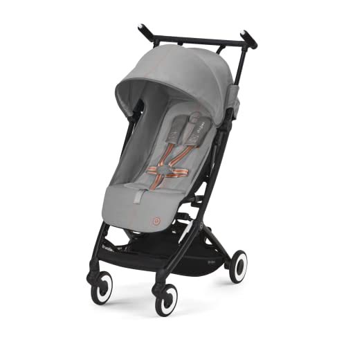 CYBEX Gold Sillita de paseo Libelle con sistema de arnés One-Pull, De 6 meses a 4 años aprox (máx. 22 kg), Ligero (sólo 6 kg), Lava Grey (Gris)