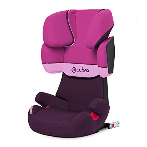 Cybex Silver Solution X-Fix Con Isofix Silla de Coche Grupo 2/3 (15-36 kg), desde aprox 3 hasta 12 Años, Morado (Purple Rain), 41 x 47 x 64 cmc, 1 Unidad