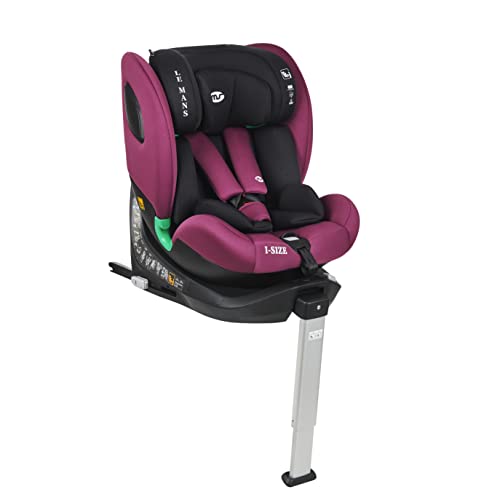 Ms Le Mans LIMITED EDITION- Silla De Coche Isize Le Mans Grupo 0 1 2 3 Isofix Y Pata De Apoyo - Rotación 360º - Sps Plus - Máxima Reclinación A Contramarcha 18 Kg Y Capota De Serie