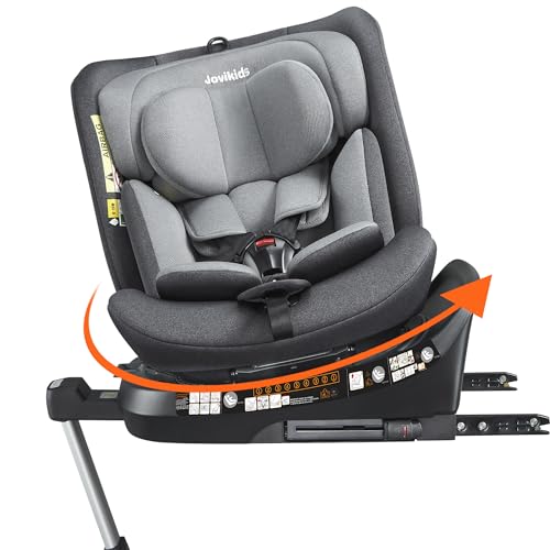 Jovikids I-Size Silla de Coche para Bebé y Niños Giratoria 360 ISOFIX 40-150...