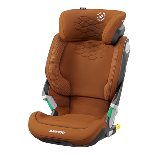 Maxi-Cosi Kore Pro i-Size, Silla de Coche, 3,5-12 años, Luz ClickAssist, Alto/Ancho Ajustable, Sistema de Protección Lateral Plus, Authentic Cognac
