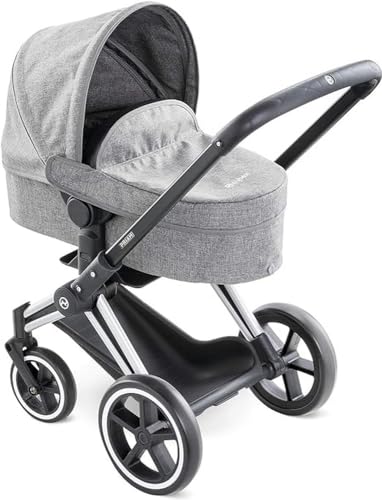 Smoby Cybex - Cochecito para Muñecos, en Color Gris, para Niños a partir de 3 Años - 37 x 21,5 x 61,5 cm