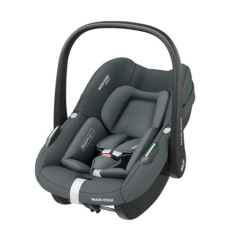 Maxi-Cosi Pebble S i-SIze, Silla Coche Bebé, 0-15M, 0-13 kg, 40-83 cm, Silla para Recién Nacido Ligera, Click & Go, Protección Impactos Laterales G-CELL, Reductor Recién Nacidos, Tonal Graphite
