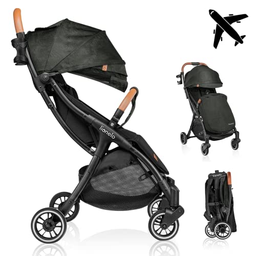 LIONELO Julie One Carrito, Cesta para compras, 45 x 25 x 58 cm, Para menores hasta 22kg, 0-48M, Regulación del respaldo, Plegado sencillo, Ruedas resistentes con amortizadores