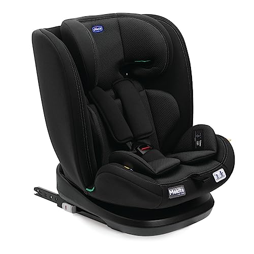 Silla de coche Mokita I-Size, con Sistema Isofix, para niños de entre 76 y 150 cm de altura, utilizable a partir de los 15 meses. Reductor incluido. Color Negro (Jet Black)