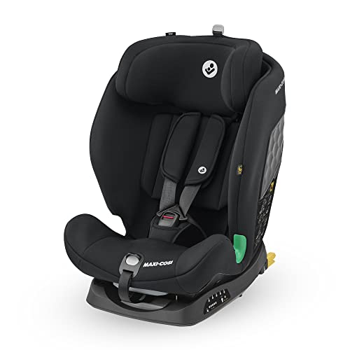 Maxi-Cosi Titan i-Size, Silla Coche Multiedad, 15 Meses-12 Años, 76-150 cm, Silla ISOFIX, Protección Frente a Impactos Laterales G-CELL, 5 Posiciones, Reposacabezas Ajustable, Basic Black
