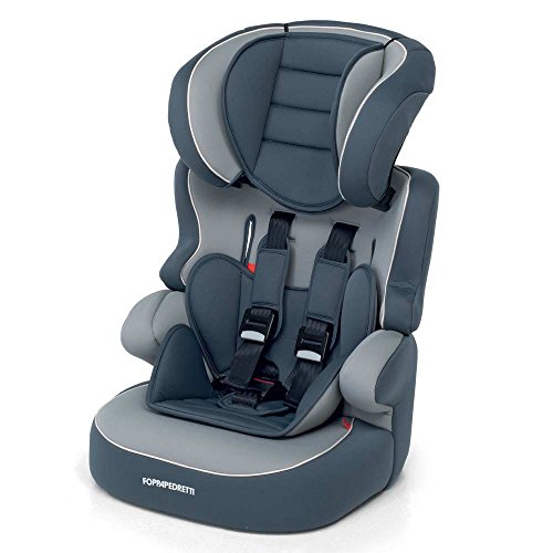 Foppapedretti, Babyroad, Silla para coche, grupo 1-2-3 (9-36 kg) para niños de 9 meses a 12 años aproximadamente, sin IsoFix, gris