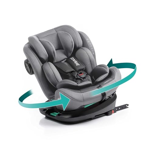 BABYAUTO – Silla de Coche TORNA i-Size (40-150 cm, 0-36 kg) – Giratoria 360° – A Contramarcha hasta 18 kg – ISOFIX con Top Tether – Protección Lateral
