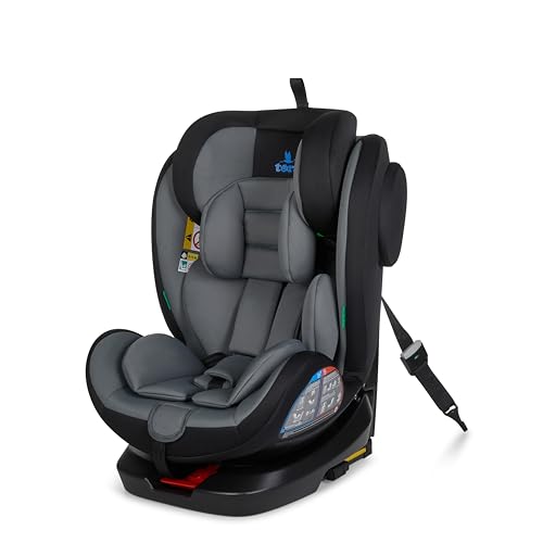 Toral Silla Coche Bebe Grupo 0 1 2 3 i-Size con Isofix Universal para Coche, Alzador Coche Niño Isofix Giratoria 360º a Contramarcha - Desde 40-150 cm - Elevador Coche Niño Isofix