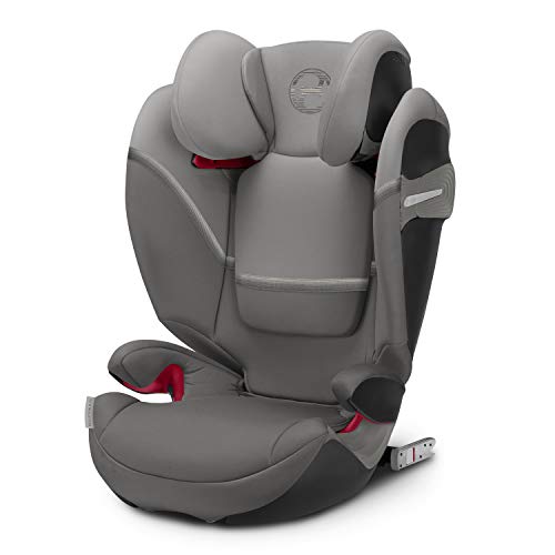 Cybex Gold - Silla de coche Solution S-Fix, para coches con y sin Isofix, Grupo 2/3 (15-36 kg), Desde los 3 hasta los 12 años aprox., Gris (Soho Grey)