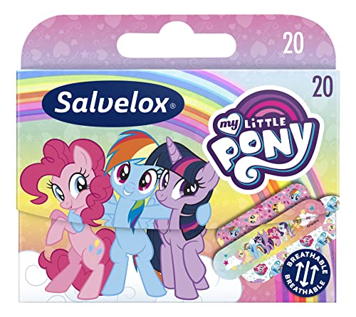 Salvelox ® | My Little Pony | infantiles flexibles, duraderas, transpirables y resistentes al agua y la suciedad | Paquete 20 Unidades