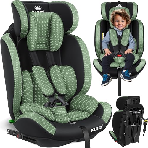 Kidiz KIDIZ® Silla de coche para niños Triangle Premium Silla para niños Silla de coche para niños | Funda para asiento de coche | 9kg 36kg 1-12 años | Grupo 1/2/3 | universales | Homologado según EC