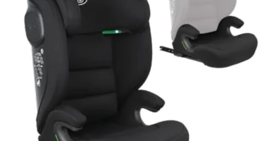 Silla de Coche Grupo 2/3 ISOFIX Convertible I-Size R129 - 15-36 kg, 100-150 cm, Segura y Cómoda para Niños