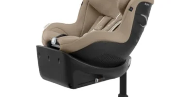 Cybex Sirona Gi i-Size Plus - Asiento de Coche para Bebés con Protección, Seguridad y Confort - Almond Beige