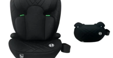 Silla de Auto Nania Sienna Grupo 2/3 (15-36 kg) - i-Size R129, Protección Lateral, Reposacabezas Ajustable y Portavasos - 100-150 cm (4-12 Años)