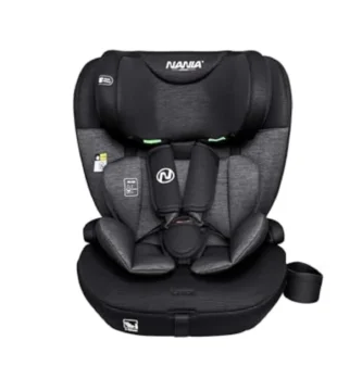 Silla de Auto Booboo i-Size 76-150 cm, Grupo 1/2/3 (9-36 kg), Reposacabezas Ajustable, Arnés 5 Puntos, Asiento Elevador Evolutivo, Seguridad R129