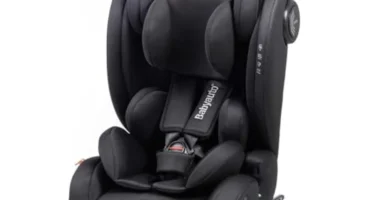 Silla de Coche Babyauto Zelai i-Size 9-36 kg (Grupo 1/2/3) - ISOFIX, 76-150 cm, Impact Shield, Ergonómica y Testada en Crash Tests - Black Cross