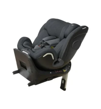 Silla de Coche Casualplay Kora i-Size 360º ISOFIX - Grupo 0/1/2/3 (0-12 años), Giratoria, Contramarcha, Pata de Apoyo, Deep Grey