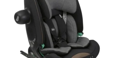 Chicco Silla de Coche Seat&Go i-Size con Isofix, 76-150 cm, 3 Posiciones, Fibra de Bambú, Reductor Incluido, Negro