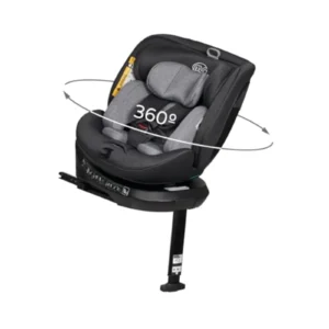Silla de Coche I-Size Ms Denver 360° – Grupo 0/1/2/3 (0-36 kg) – ISOFIX, Top Tether y Pata de Apoyo – Reclinable y Giratoria – Nacimiento a 12 Años