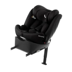 Silla de Coche Nurse Scope iSize 360º - Grupo 0/1/2/3 (0-12 Años), Isofix, Giratoria, 13 Posiciones, Tapicería Lavable, Negro