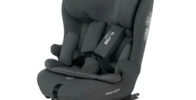Silla de Coche Nurse Roady i-Size 76-150 cm, Isofix, Top Tether, Evolutiva Grupo 1/2/3, Gris