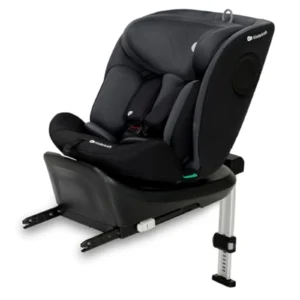 Kinderkraft I-360 Silla de Coche i-Size 40-150 cm, Giratoria 360°, ISOFIX, Grupo 0+/1/2/3, Ajustable, RWF y FWF, Negro - Seguridad Máxima