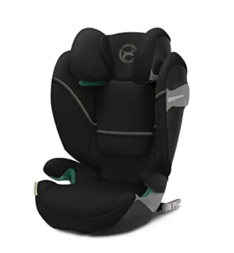 Silla de Coche Cybex Solution S2 i-Fix ISOFIX - Grupo 2/3 (15-50 kg) 3-12 Años, Negro Moon Black, Seguridad Óptima