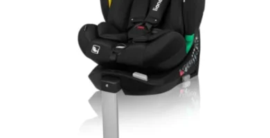 LIONELO Braam Air i-Size - Silla de Coche Giratoria 360° (0-36 kg), ISOFIX, Ventilación, 5 Niveles de Inclinación y Protección Lateral Ampliada
