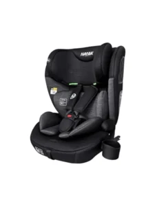 Silla de Coche ISOFIX Grupo 1/2/3 (9-36 kg) R129 - Protección Lateral, Reposacabezas Ajustable y Base Reclinable - Fabricada en Francia