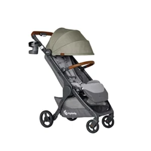 Cochecito Plegable Ergobaby Metro+ Deluxe para Bebés - Reclinable, Ligero (8,3 kg), Acolchado y Compatible con Silla de Coche, Verde Empire State