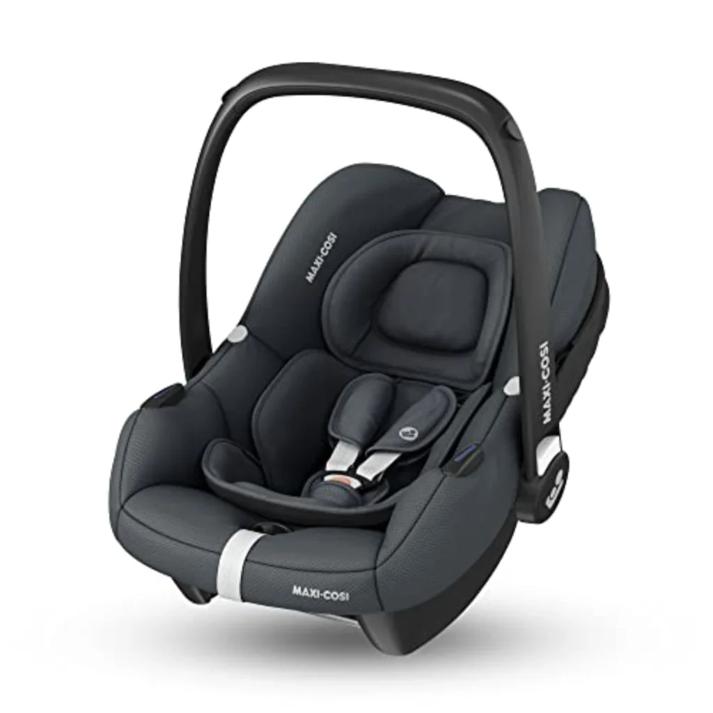 Maxi-Cosi CabrioFix i-Size Silla Coche Grupo 0+ (0-12m, 12kg) - Ligera 3.2kg, Capota Grande, Acolchado, ISOFIX, Compatible con Cochecitos Maxi-Cosi