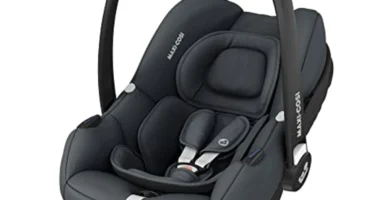 Maxi-Cosi CabrioFix i-Size Silla Coche Grupo 0+ (0-12m, 12kg) - Ligera 3.2kg, Capota Grande, Acolchado, ISOFIX, Compatible con Cochecitos Maxi-Cosi