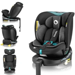 LIONELO Navy i-Size Silla Coche Bebé 360° Giratoria ISOFIX - Grupo 0+/1/2/3 (40-150 cm), Pata de Estabilización, Dri-Seat y Reposacabezas Ajustable