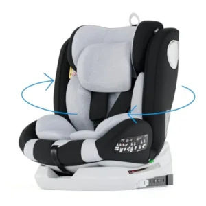 Silla de Coche Babify Onboard i-Size 360° ISOFIX 0-12 Años - Asiento Ajustable, Reclinable y Portátil con Top Tether ECE R129