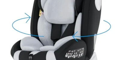 Silla de Coche Babify Onboard i-Size 360° ISOFIX 0-12 Años - Asiento Ajustable, Reclinable y Portátil con Top Tether ECE R129
