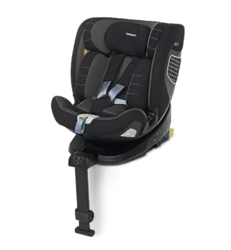 Silla de Coche Foppapedretti FP360 I-Size Giratoria 360° ISOFIX, 0-12 Años (40-150 cm), ECE R129, Safe Body Protection, Negro