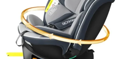 Silla de Coche Reecle I-Size 360° ISOFIX Gris - Grupo 0/1/2/3 (0-12 años), ECE R129, 8 Posiciones, Transpirable y Ultra Segura