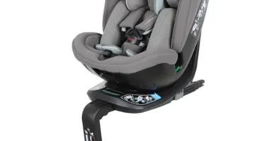 Inglesina Halley Pro Silla de Coche 360° ISOFIX 0-12 Años, Negro - Reclinable, Transpirable y Homologada ECE R129/03