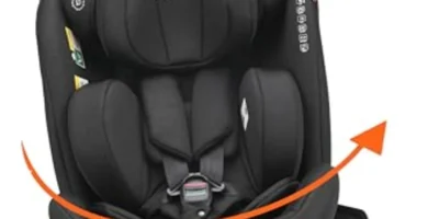 Silla de Coche Giratoria 360° ISOFIX - Grupo 0/1/2/3 (0-12 años), Asiento Reclinable y Seguro para Niños, Cozy N Safe Apollo i-Size