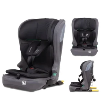 Asalvo PROFIX Silla de Auto I-Size con ISOFIX y Top Tether, Protección Lateral SPS, Reposacabezas Regulable, 76-150 cm, Gris