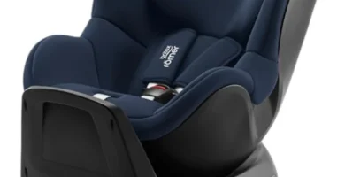 BRITAX RÖMER Silla de Coche DUALFIX PLUS 360° ISOFIX, Grupo 0+/1 (0-4 años, 40-105 cm), Night Blue
