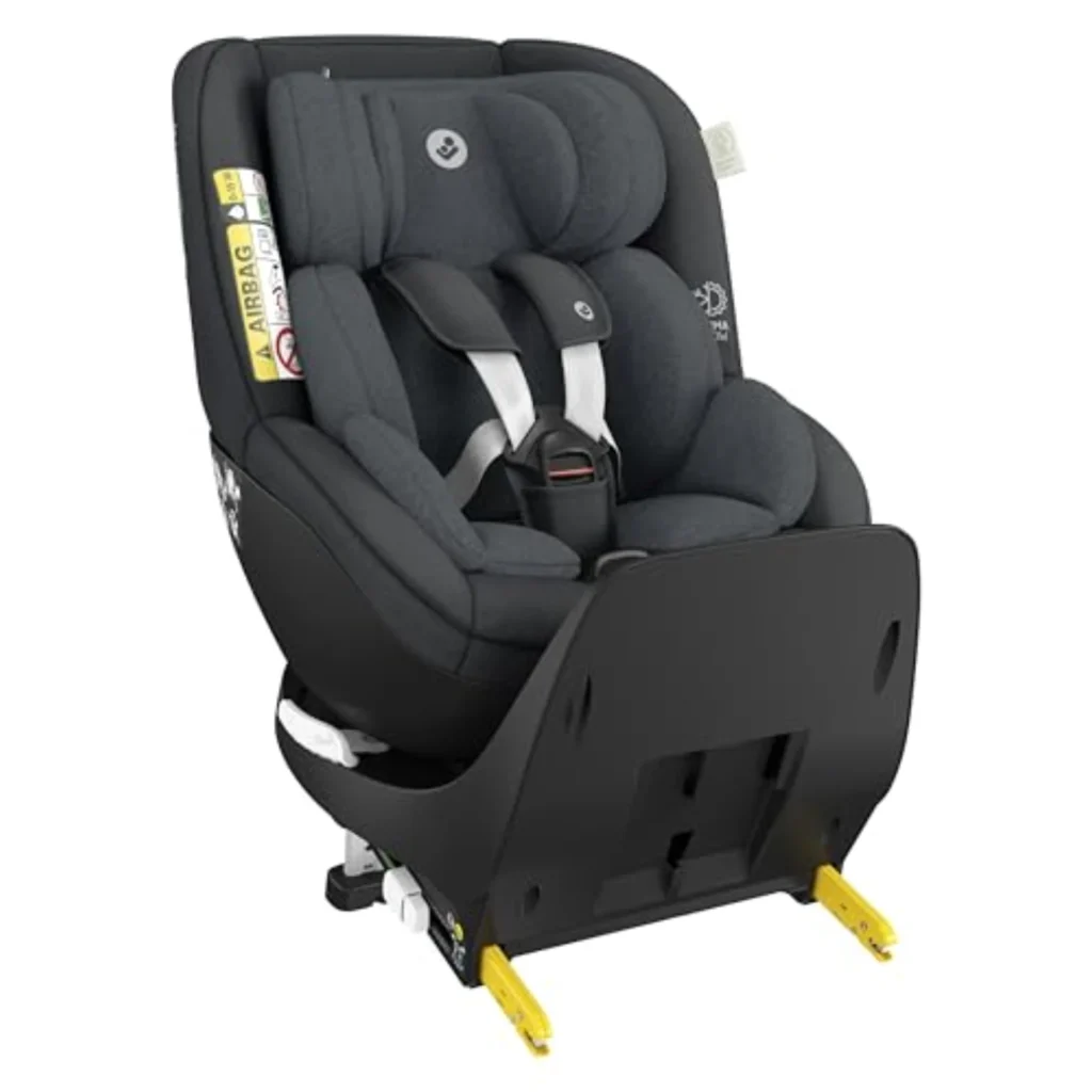 Maxi-Cosi Mica Pro Eco i-Size: Silla de Coche Giratoria 360° Isofix 0-4 Años, ClimaFlow, G-CELL 2.0 y Tejidos Reciclados - Authentic Graphite