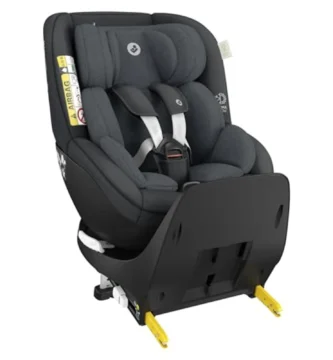 Maxi-Cosi Mica Pro Eco i-Size: Silla de Coche Giratoria 360° Isofix 0-4 Años, ClimaFlow, G-CELL 2.0 y Tejidos Reciclados - Authentic Graphite