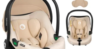 Silla de Coche Lionelo Astrid i-Size para Bebés 40-87 cm - Portabebés, 5 Estrellas ADAC, Protección Lateral, Cinturón 3 Puntos