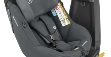 Maxi-Cosi Axissfix Silla Coche 360° ISOFIX i-Size | Giratoria, Reclinable y Contramarcha para Bebés 4 Meses - 4 Años (61-105 cm) - Graphite