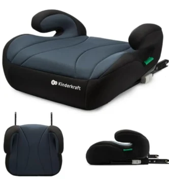 Alzador de Coche I-BOOST i-Size 135-150 cm - ISOFIX, Ergonómico, Cómodo y Seguro para Niños de 9 a 12 Años - Negro